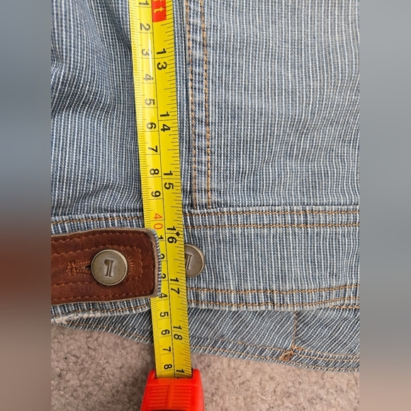 ANTHROPOLOGIE PILCRO AND THE LETTERPRESS Denim Railroad jacket. Size XS - Picture 13 of 13